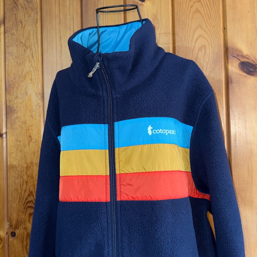 Cotopaxi mens Colorblock Fleece Jacket size XL colorful hoodie causal top - Picture 2 of 4